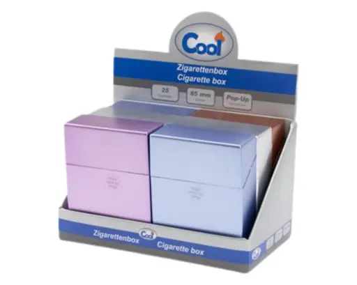 [618971] Cigarette Case Pop-Up Cool Metalic 25ks
