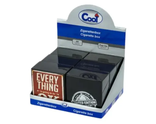 [618985] Etui Cigarette Cool Pop Up 50ks Couleurs