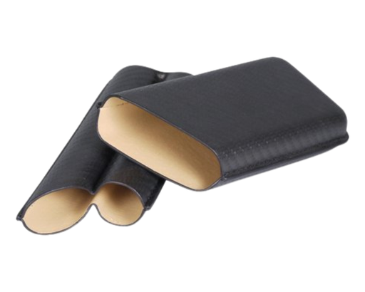 [623815] Etui Sigaar Leder Carbon Look 2 Cig R58 165
