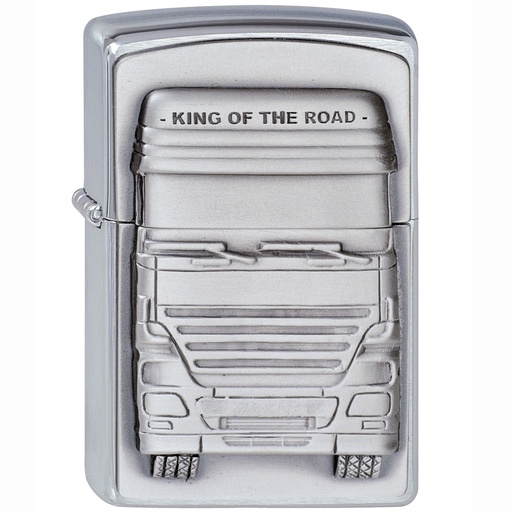 [1300176] Briquet Zippo King of The Road Emblem