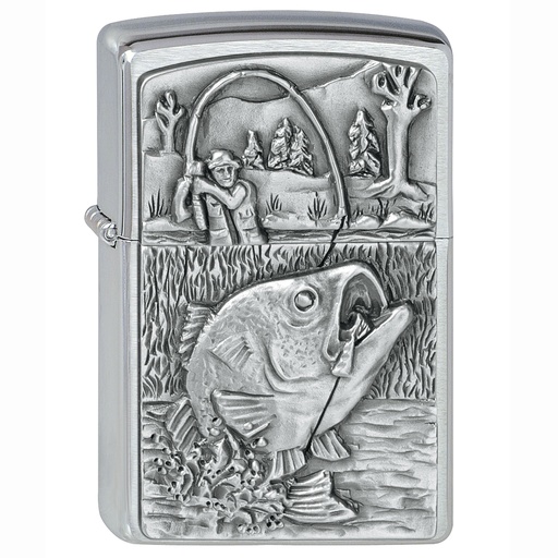 [2000407] Briquet Zippo Bass Fishing Emblem