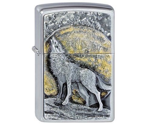 [2003038] Aansteker Zippo Wolf At Moonlight Emblem