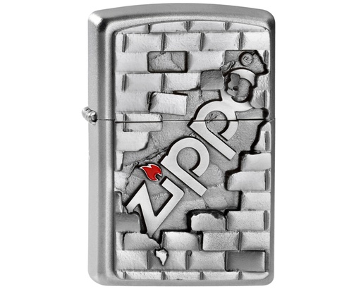 [2003963] Aansteker Zippo The Wall Emblem with Zippo Logo