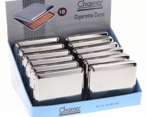 [40590129] Cigarette Case Champ Metal Champ 18pcs