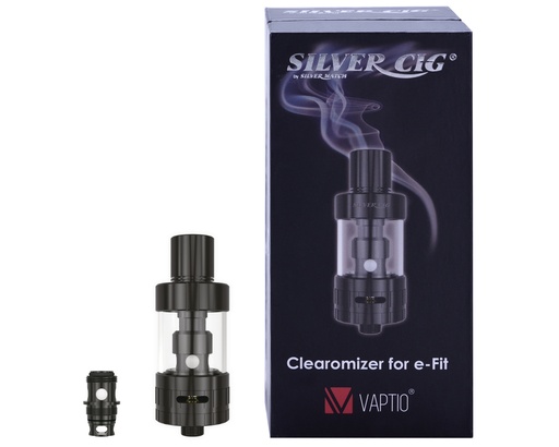 [40678640] Silver Cig Clearomizer pour E-Fit50 Noir