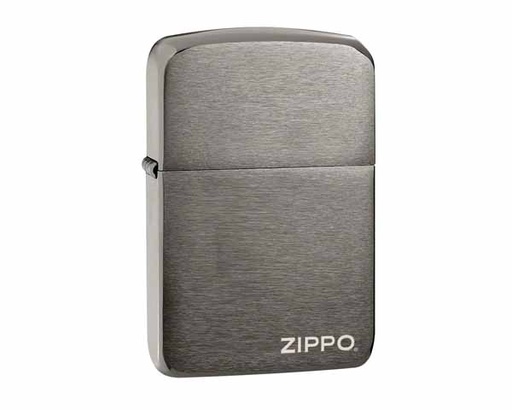 [60001198] Briquet Zippo 1941 Replica Black Ice with Zippo Logo