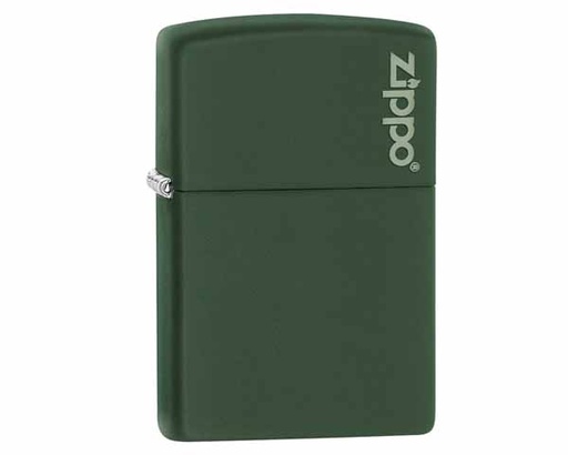 [60001568] Briquet Zippo Green Matte with Zippo Logo