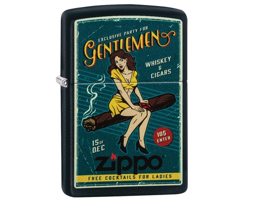 [60005052] Lighter Zippo Cigar Girl Design