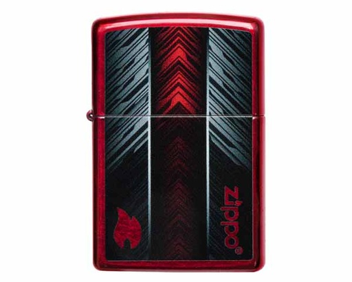 [60006143] Lighter Zippo Red and Gray Zippo Design