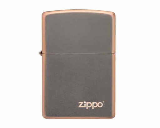 [60006257] Briquet Zippo Rustic Bronze with Zippo Logo