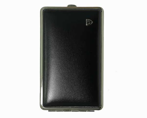 [530HL01] Cigarette Pouch VH 530 Leather Chrome Black 14sks