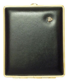 [812GL01] Cigarette Pouch VH 812 Leather Gold Black 24ks