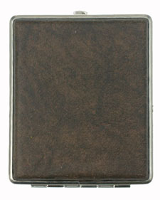 [812NKT9] Etui Cigarette VH 812 Simili Chrome Brun 24ks
