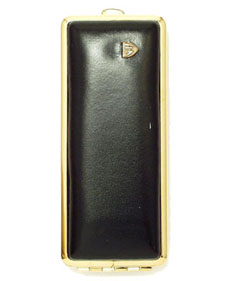 [813GLT01] Cigarette Pouch VH 813 Leather Gold Black 8sks