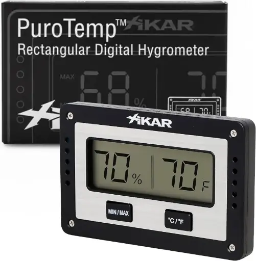 [833XI] Hygromètre Xikar Digital Rectangulair Mince 