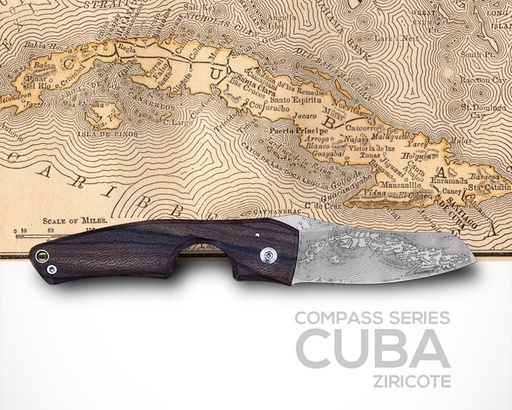 [CC0201038] LFL Cigar Knive Le Petit Compass Cuba Ziricote