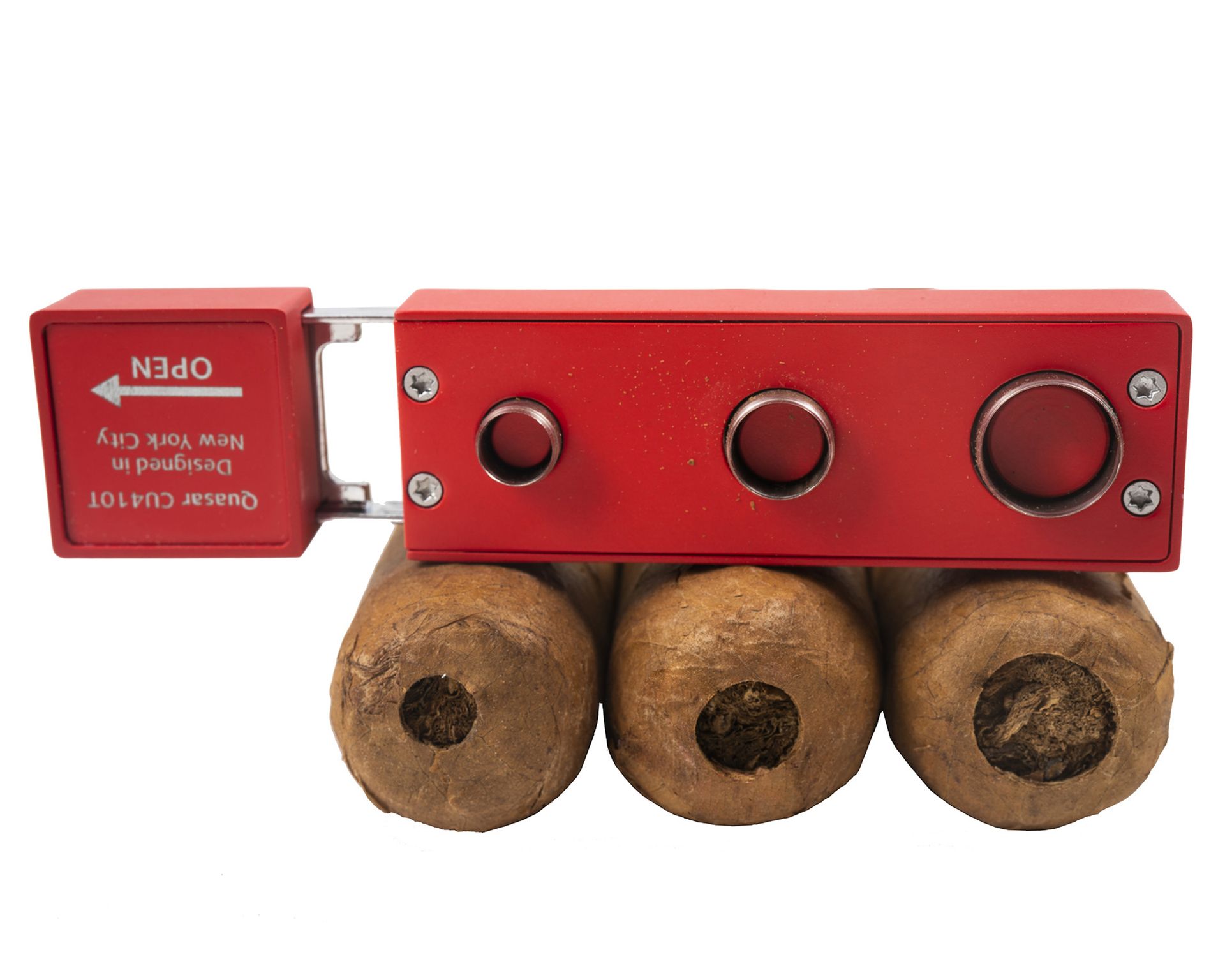 [CU410T3] Sigarenknipper Punch Colibri Quasar Mat Houtskool