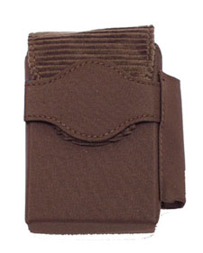 [E1000BR] Cigarette Pouch Imitation Leather 674/20ks For Belt Brown
