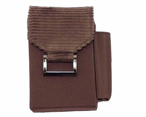 [E10018BR] Cigarette Pouch Imitation Leather 673/20ks + Brown Bag
