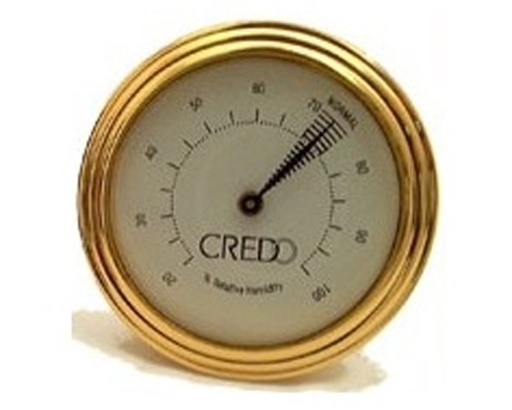 [HHM001001] Hygrometer Credo 55mm Gold Analog
