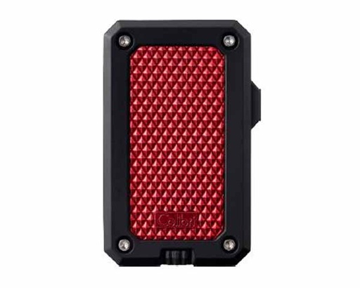 [LI360T4] Briquet Colibri Rally Single Jet Noir Mat/Rouge