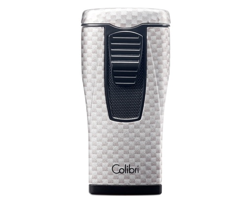 [LI880T11] Lighter Colibri Monaco Triple Jet Carbon Silver