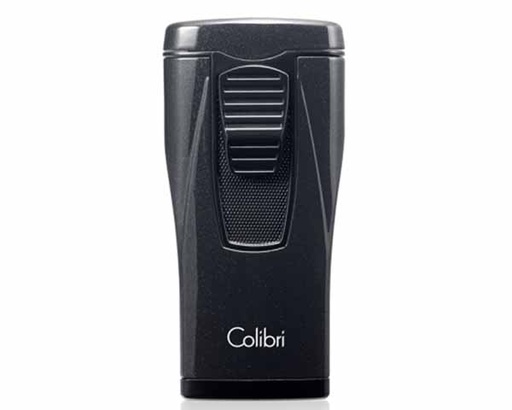 [LI880T5] Briquet Colibri Monaco Triple Jet Metalic Noir