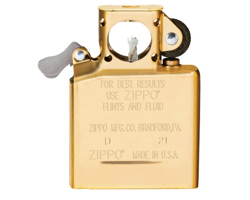 [60006446] Lighter Zippo Pipe Insert Gold Flashed