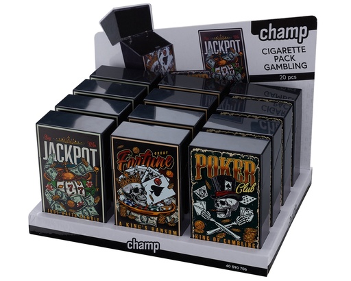 [40590706] Etui Cigarette Champ Gambling Pack 20pcs