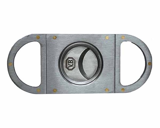 [CM016UX] Cigar Cutter VB Rounded Metal Silver