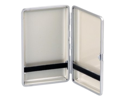 [613631] Etui Slim Lederlook Chrome Frame 100mm