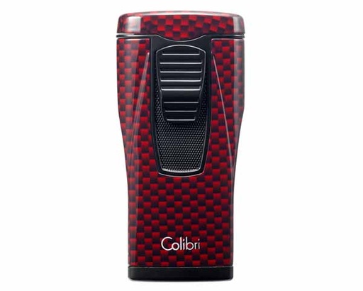 [LI880T12] Lighter Colibri Monaco Triple Jet Carbon Red
