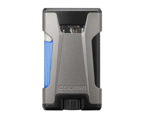 [LI650T12] Lighter Colibri Rebel Double Jet Gunmetal