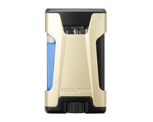 [LI650T13] Lighter Colibri Rebel Double Jet Gold