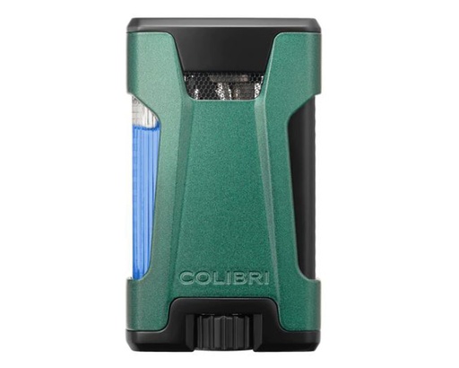 [LI650T16] Briquet Colibri Rebel Double Jet Vert