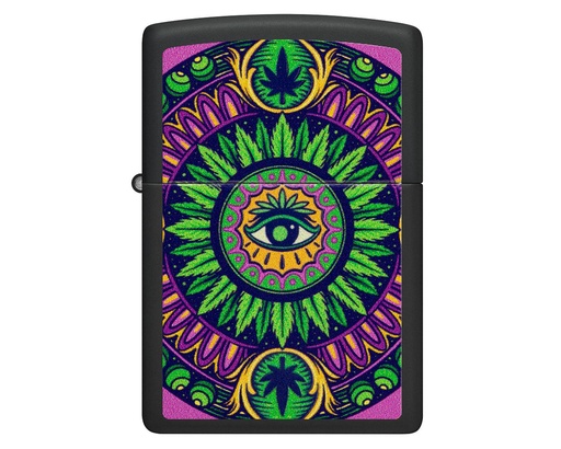 [60006550] Lighter Zippo Cannabis Pattern Design