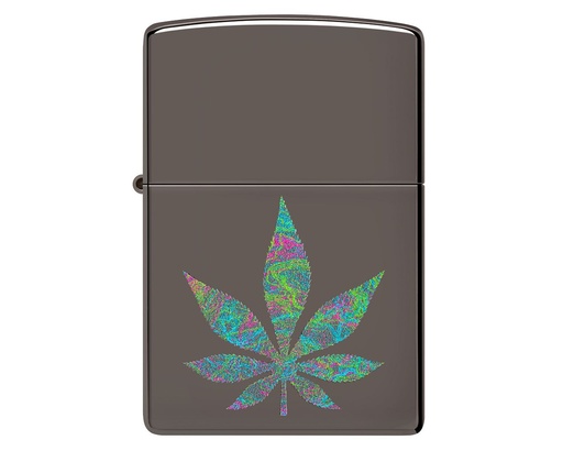 [60006548] Briquet Zippo Funky Cannabis Design