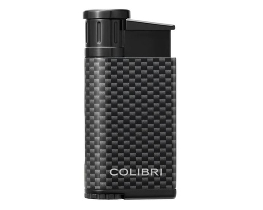 [LI520C30] Briquet Colibri Evo Single Jet Carbon Noir