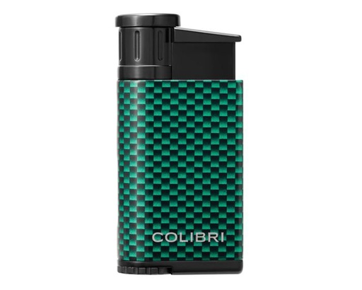 [LI520C34] Aansteker Colibri Evo Single Jet Carbon Groen