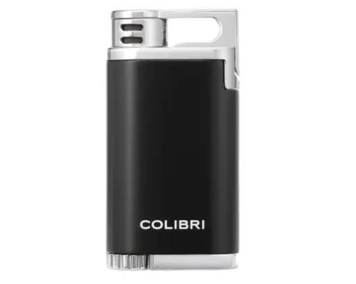 [LI200C11] Briquet Colibri Belmont Single Jet Noir/Chrome