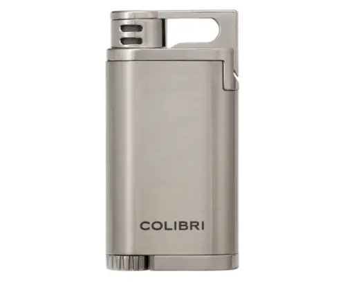 [LI200C15] Briquet Colibri Belmont Single Jet Gunmetal