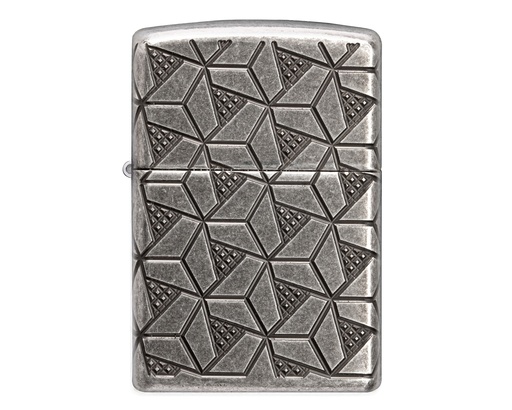 [60006120] Briquet Zippo Geometric Pattern Design