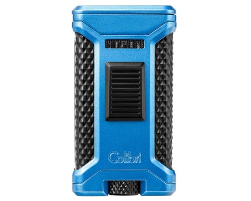 [LI250T5] Briquet Colibri Ascari Triple Jet Bleu