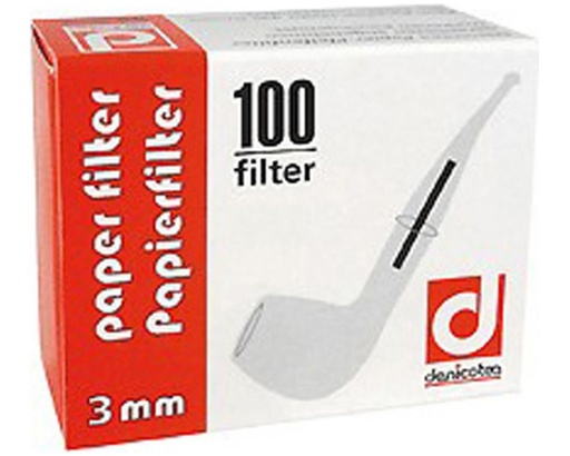 [101502] Filtres Denicotea Pipe in 100 3mm