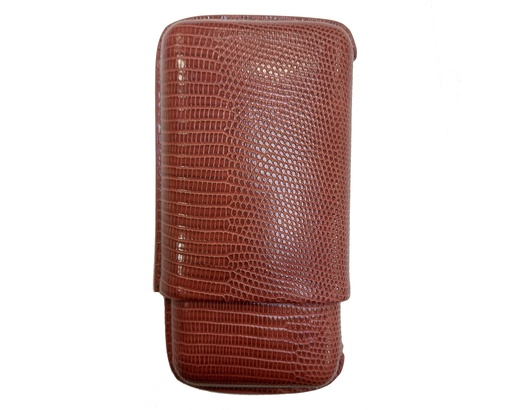 [SK4070] Etui Cigare Lezard Brun 3C R52 152mm
