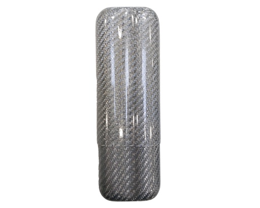 [SK4036SL] Etui Sigaar Carbon Fiber 2C Zilver R58 140mm