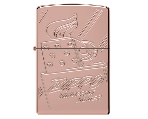 [60006832] Lighter Zippo Script Collectible Zippo Logo