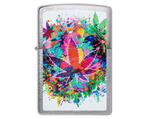 [60006901] Ligther Zippo Colourful Cannabis