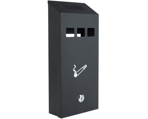 [22607] Ashtray Wall Mailbox Black