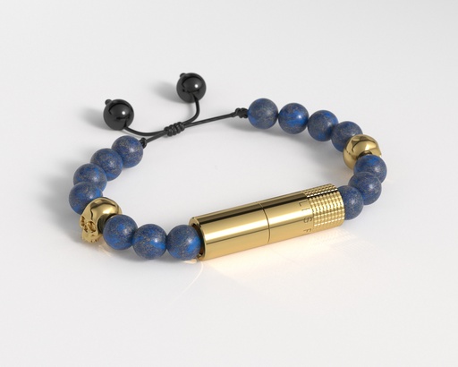 [BP3239034] LFL Punch Bracelet Noche Gold Skull